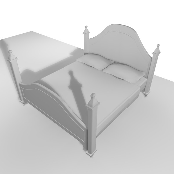 3ds bed interior - DOUBLE BED 12 by Carrara1